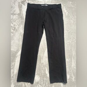Betabrand Straight Leg Pull On Pants Women’s 2XL Black Stretch Office Career